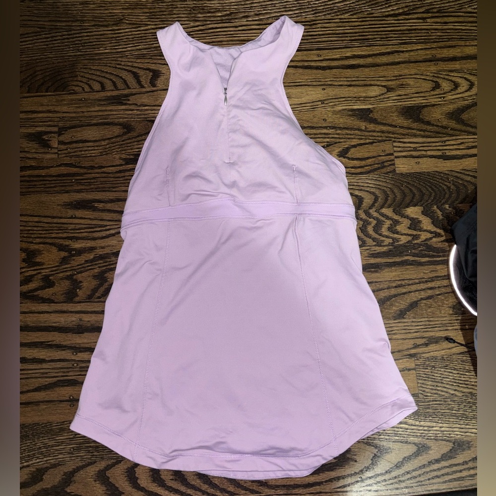 Lululemon Zippy Run Tank Racerback Size 6 Rose Quartz Sleeveless Athletic Top
